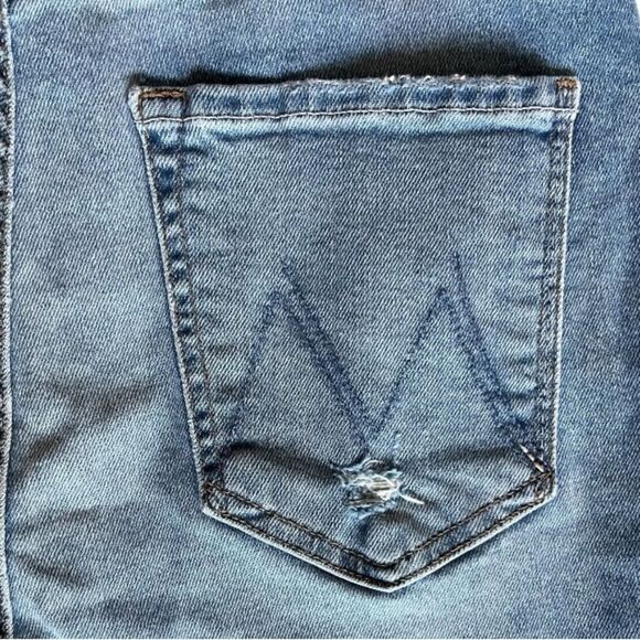 NWT- MOTHER The hustler ankle fray jeans thrilling shots - Picture 11 of 13